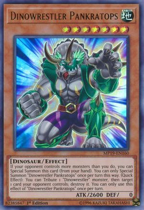 Dinowrestler Pankratops (Ultra Rare) [MP19-EN160] 1st Edition