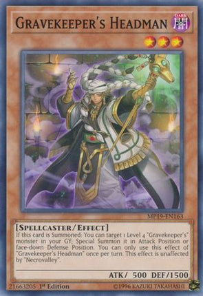 Gravekeeper's Headman (Common / Short Print) [MP19-EN163] Unlimited