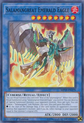 Salamangreat Emerald Eagle (Common / Short Print) [MP19-EN179] 1st Edition