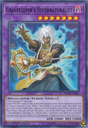 Gravekeeper's Supernaturalist (Common / Short Print) [MP19-EN181] 1st Edition