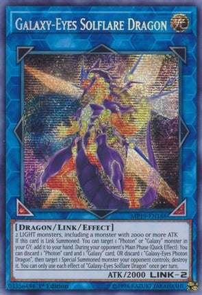 Galaxy-Eyes Solflare Dragon (Prismatic Secret Rare) [MP19-EN188] Unlimited
