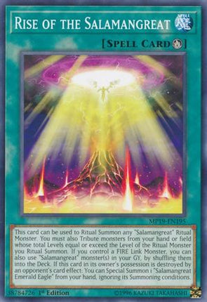 Rise of the Salamangreat (Common / Short Print) [MP19-EN195] 1st Edition