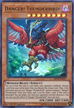 Danger! Thunderbird! (Ultra Rare) [MP19-EN217] Unlimited