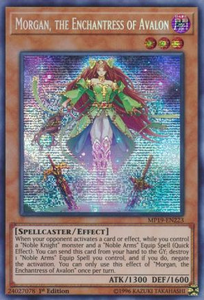 Morgan, the Enchantress of Avalon (Prismatic Secret Rare) [MP19-EN223] Unlimited