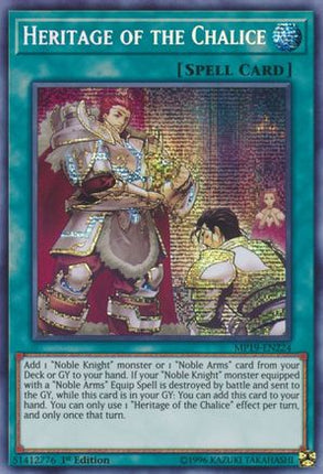 Heritage of the Chalice (Prismatic Secret Rare) [MP19-EN224] Unlimited