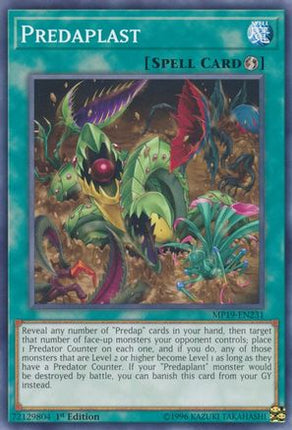 Predaplast (Common / Short Print) [MP19-EN231] 1st Edition