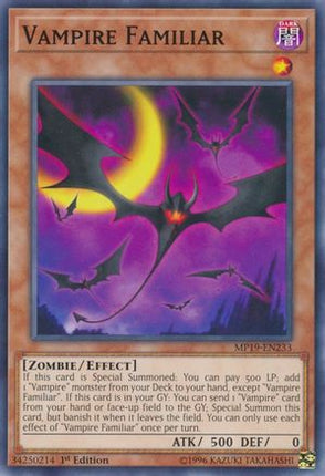 Vampire Familiar (Common / Short Print) [MP19-EN233] Unlimited