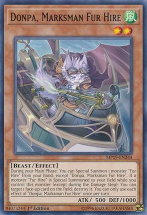 Donpa, Marksman Fur Hire (Common / Short Print) [MP19-EN244] 1st Edition