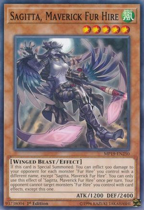 Sagitta, Maverick Fur Hire (Common / Short Print) [MP19-EN250] 1st Edition