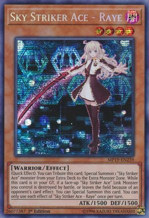 Sky Striker Ace - Raye (Prismatic Secret Rare) [MP19-EN259] Unlimited