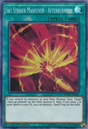 Sky Striker Maneuver - Afterburners! (Super Rare) [MP19-EN261] 1st Edition