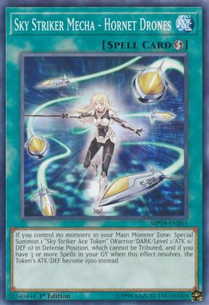 Sky Striker Mecha - Hornet Drones (Common / Short Print) [MP19-EN263] Unlimited