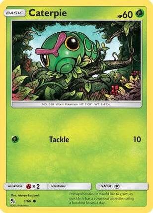 Caterpie - 1/68 [Hidden Fates] Reverse Holofoil