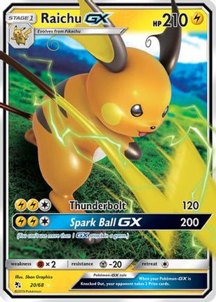 Raichu GX - 20/68 [Hidden Fates] Holofoil