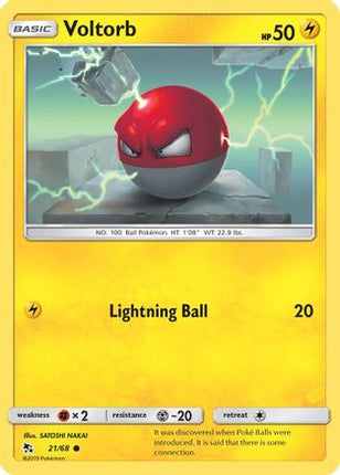 Voltorb - 21/68 [Hidden Fates] Reverse Holofoil