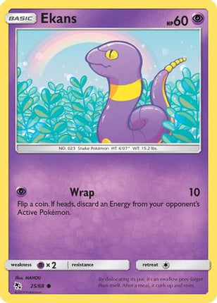 Ekans (25/68) [Sun & Moon: Hidden Fates]