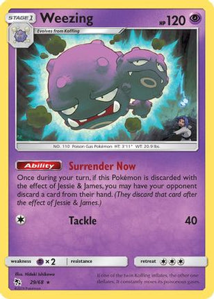 Weezing - 29/68 [Hidden Fates] Reverse Holofoil