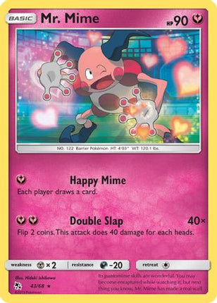 Mr. Mime - 43/68 [Hidden Fates] Reverse Holofoil