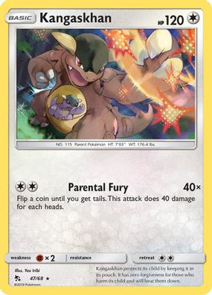 Kangaskhan - 47/68 [Hidden Fates] Reverse Holofoil