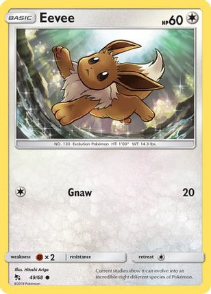 Eevee (49) - 49/68 [Hidden Fates] Reverse Holofoil