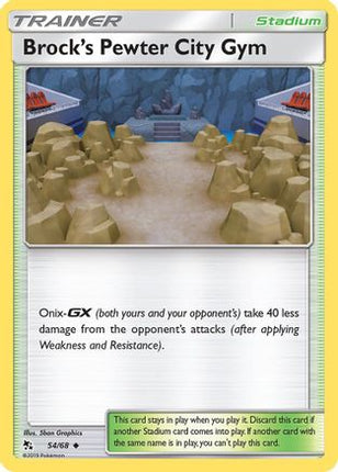 Brock's Pewter City Gym - 54/68 [Hidden Fates] Reverse Holofoil