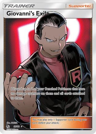 Giovanni's Exile (Full Art) - 67/68 [Hidden Fates] Holofoil