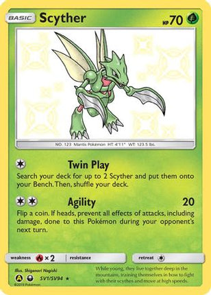 Scyther - SV1/SV94 [Hidden Fates: Shiny Vault] Holofoil