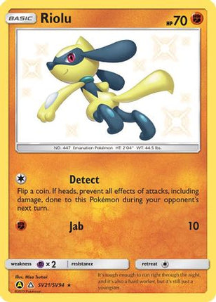 Riolu - SV21/SV94 [Hidden Fates: Shiny Vault] Holofoil
