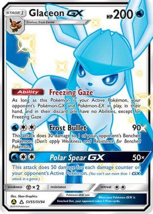 Glaceon GX - SV55/SV94 [Hidden Fates: Shiny Vault] Holofoil