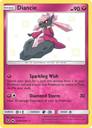 Diancie - SV36/SV94 [Hidden Fates: Shiny Vault] Holofoil