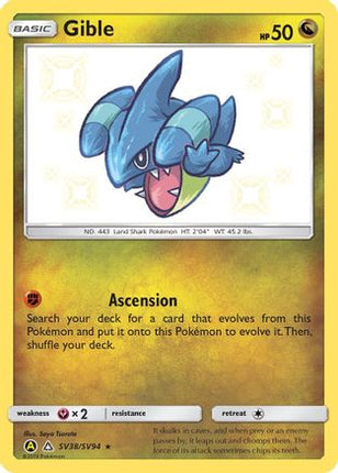 Gible - SV38/SV94 [Hidden Fates: Shiny Vault] Holofoil