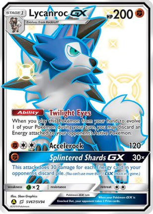 Lycanroc GX (SV67) - SV67/SV94 [Hidden Fates: Shiny Vault] Holofoil