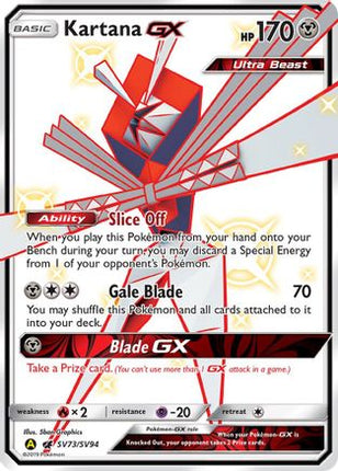 Kartana GX - SV73/SV94 [Hidden Fates: Shiny Vault] Holofoil