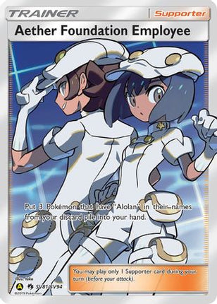 Aether Foundation Employee - SV81/SV94 [Hidden Fates: Shiny Vault] Holofoil