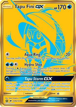 Tapu Fini GX - SV92/null [Hidden Fates: Shiny Vault] Holofoil