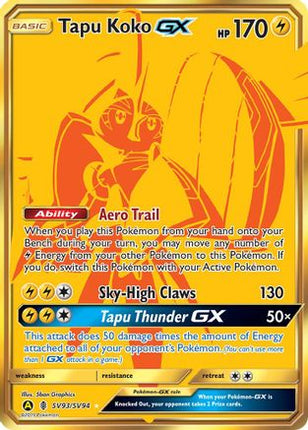 Tapu Koko GX - SV93/null [Hidden Fates: Shiny Vault] Holofoil
