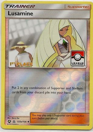 Lusamine - 153a/156 (League Challenge) [1st Place] [League & Championship Cards] Reverse Holofoil