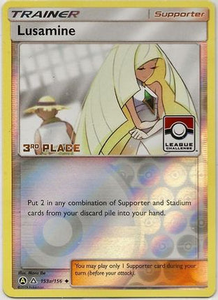 Lusamine - 153a/156 (League Challenge) [3rd Place] [League & Championship Cards] Reverse Holofoil