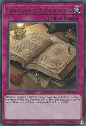 Forbidden Apocrypha (Ultra Rare) [DUDE-EN047] 1st Edition