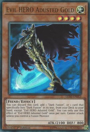 Evil HERO Adusted Gold (Ultra Rare) [LED5-EN013] 1st Edition