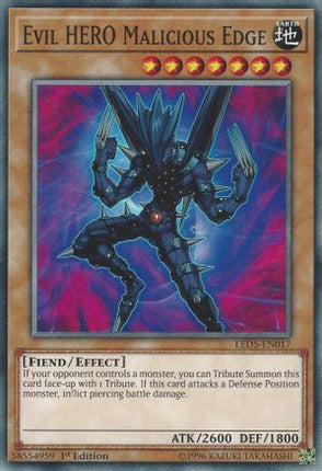 Evil HERO Malicious Edge (Common / Short Print) [LED5-EN017] 1st Edition