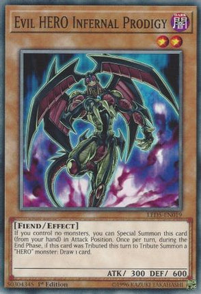 Evil HERO Infernal Prodigy (Common / Short Print) [LED5-EN019] 1st Edition