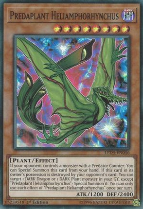 Predaplant Heliamphorhynchus (Super Rare) [LED5-EN046] 1st Edition