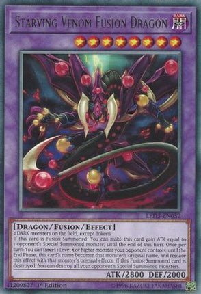 Starving Venom Fusion Dragon (Rare) [LED5-EN052] 1st Edition