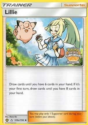 Lillie - 125a/156 (Regional Championships) [League & Championship Cards] Reverse Holofoil