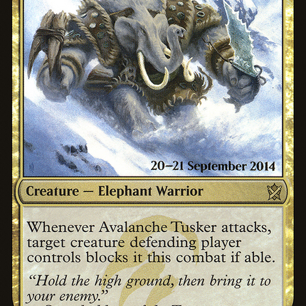 Avalanche Tusker [Khans of Tarkir Promos] Prerelease Foil