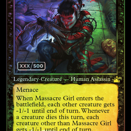 Massacre Girl (Retro) [Ravnica Remastered] Serialized Foil