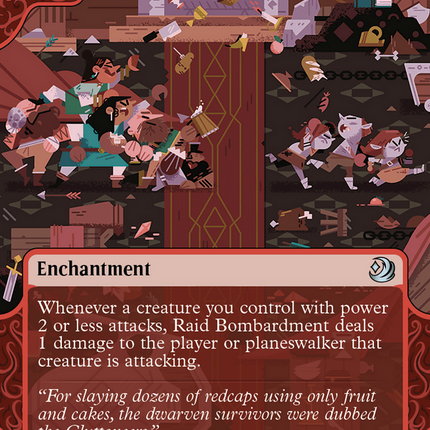 Raid Bombardment (Showcase) (Borderless) [Wilds of Eldraine: Enchanting Tales]
