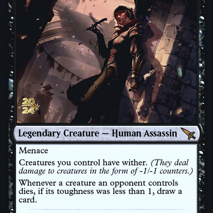Massacre Girl, Known Killer [Murders at Karlov Manor Promos] Prerelease Foil