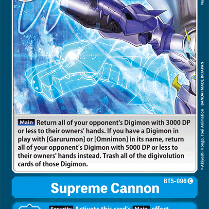 Supreme Cannon [BT5-096] [Battle of Omni]